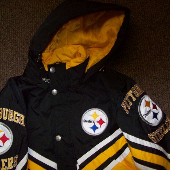 PITTSBURGH STEELERS Hooded Starter Full Zip Jacket S M L XL - Picture 3 of 13